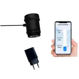 Tank Level Monitor Ultrasonic Water Level Sensor Liquid Oil Solid Particles Detector Tuya Smart APP Wifi Remote Alarm Real-time