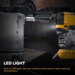Brushless Electric Rivet Gun Cordless Riveter Tool 2.4-4.8mm Rivet Nut Gun Automatic Riveting Power Tool for Dewalt 20V Battery
