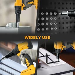 Brushless Electric Rivet Gun Cordless Riveter Tool 2.4-4.8mm Rivet Nut Gun Automatic Riveting Power Tool for Dewalt 20V Battery