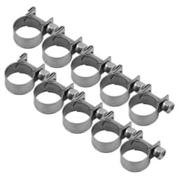 10PCS Stainless Steel Hose Clamps for Oil Pipes 6mm-20mm Available Sizes Hose Clamps Pipe Clamps Hose Retention Hardware