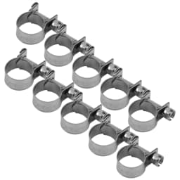 10PCS Stainless Steel Hose Clamps for Oil Pipes 6mm-20mm Available Sizes Hose Clamps Pipe Clamps Hose Retention Hardware