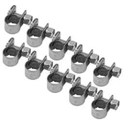 10PCS Stainless Steel Hose Clamps for Oil Pipes 6mm-20mm Available Sizes Hose Clamps Pipe Clamps Hose Retention Hardware