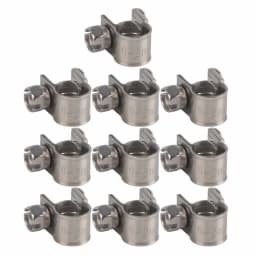 10PCS Stainless Steel Hose Clamps for Oil Pipes 6mm-20mm Available Sizes Hose Clamps Pipe Clamps Hose Retention Hardware