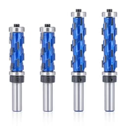 Carbide Milling Cutter 12mm 1/2" Shank Flush Carbide End Mill Solid Spiral Double Bearing CNC Router Machine Bit For Wood