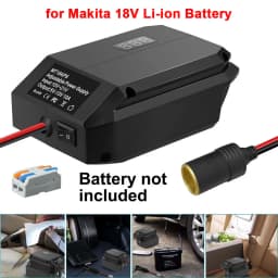 Power Wheel Adapter 18V to 12V Step Down Converter For Makita 18V Li-ion Battery Adapter Cigarette Lighter Adapter