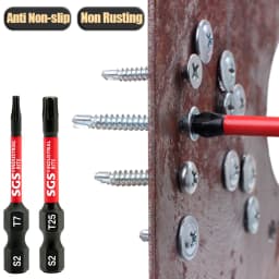 10-Piece Set of T7-T40 Torx Screwdriver Bits, S2 Steel, Magnetic, Non-Slip, 50mm Extended, Impact-Resistant, Specialized for Auto Repair and Home Appliance Maintenance