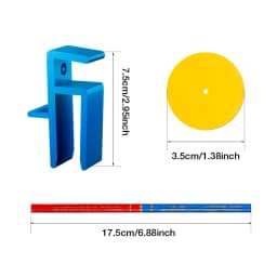 16-18MM Wooden Board Install Closing Fixed Clip, Wardrobe/Kitchen Cabinet Scribe Tool, Woodworking Jigs Set, for Cutting/Marking
