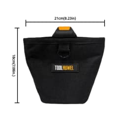 TOOLHUWEI Tool Pouch Nails Screws Bag Large Capacity Waterproof Hardware Waist Tools Bag Electrician Oxford Portable Storage Bag