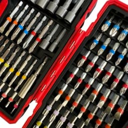 83Pcs Impact Driver Drill Bit Set with Magnetic Nut Driver, S2 Steel Cross Slot, Slotted, Square, Star, Hex, TORX Bits