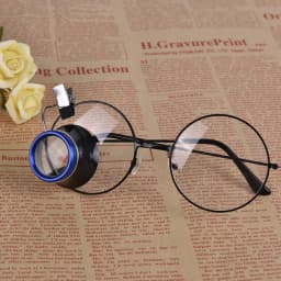5X 10X 20X Eyeglass Magnifier Clip-On Eye Loupe Magnifying Glass Portable Eyepiece Process Operation for Watchmakers Repair Tool