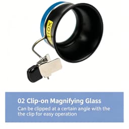 5X 10X 20X Eyeglass Magnifier Clip-On Eye Loupe Magnifying Glass Portable Eyepiece Process Operation for Watchmakers Repair Tool