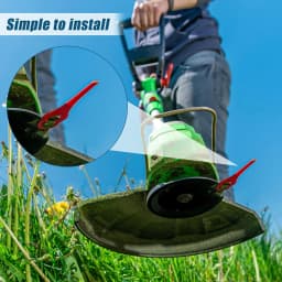 Rafford 100 Pcs Plastic Trimmer Blades Replacement Mowing Grass Trimmer Nylon Blades Compatible with 2-2 3-2 FSA 45 57 FSE 52