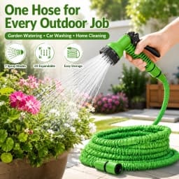 Durable Retractable Magic Water Hose with SprayNozzle HighPressureGarden Hose for Car Washing Watering Plants Household Cleaning