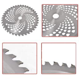 6-1Pcs 40/60/80T Lawn Mower Blade Carbide Blades Grass Trimmer Head Saw Blade Cutting Disc for Garden Weed Mower Parts