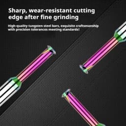 1 Tooth Carbide Milling Thread Endmills 1 Tooth Thread Milling Cutter Tungsten Carbide Steel M0.8 M0.9 M1 M2 M3 M4 M5 M6 M8-M30