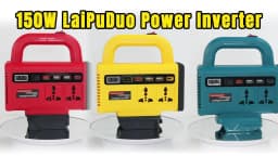 150W Portable Power Inverter for Makita 18V Battery DC 18V to AC 110V 220V Converter Power Station Outdoor Camping Emergency Use