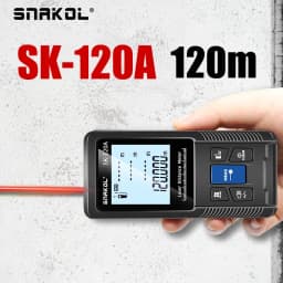 SNAKOL 3-in-1 Laser Rangefinder Tape Measure: 40/50/70/100/120m Digital Distance Meter, Portable Electronic Ruler Measuring Tool