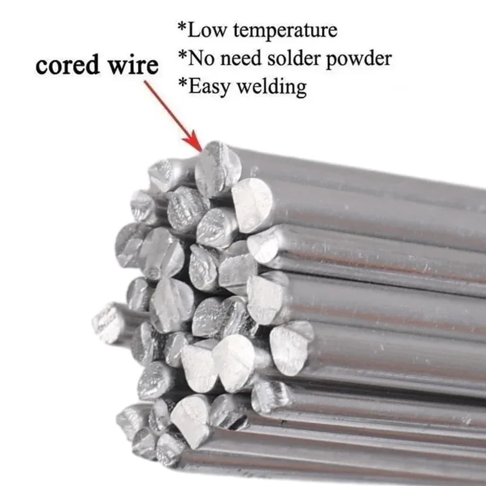 10/20PCS Low-Temp Aluminum Welding Rods - 1.6/2.0mm 33cm Universal Silver Cored Wire (No Solder Powder Needed)