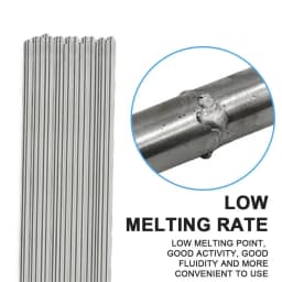10/20PCS Low-Temp Aluminum Welding Rods - 1.6/2.0mm 33cm Universal Silver Cored Wire (No Solder Powder Needed)