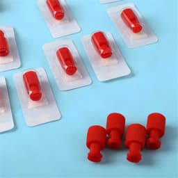 Time Saving 100pcs Luer Stopper Red Closing ConesSterile Cap Dual Function Luer Lock Caps for Male/Female Connectors Syringes Ti