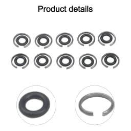 10pcs 1/2" Retaining Ring Clip With O-Ring For Impact Wrench Socket Retainer Rings Socket Retaining Drive Friction Rings Part