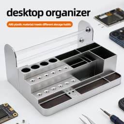 Multifunctional Plastic Repair Tool Storage Box, Screwdriver Organizer, Sorting Parts Container, Desktop Maintenance Tool Holder