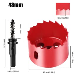 15-200mm M42 Bi-Metal Hole Saw Cutter Set Drill Bit For Wood Metal Aluminum Gypsum Board Pipe Hole Drilling Working Tool