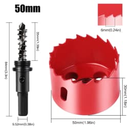 15-200mm M42 Bi-Metal Hole Saw Cutter Set Drill Bit For Wood Metal Aluminum Gypsum Board Pipe Hole Drilling Working Tool