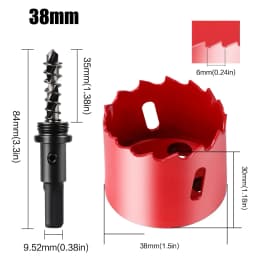 15-200mm M42 Bi-Metal Hole Saw Cutter Set Drill Bit For Wood Metal Aluminum Gypsum Board Pipe Hole Drilling Working Tool