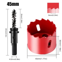 15-200mm M42 Bi-Metal Hole Saw Cutter Set Drill Bit For Wood Metal Aluminum Gypsum Board Pipe Hole Drilling Working Tool