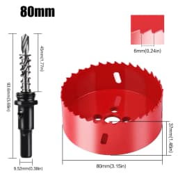 15-200mm M42 Bi-Metal Hole Saw Cutter Set Drill Bit For Wood Metal Aluminum Gypsum Board Pipe Hole Drilling Working Tool