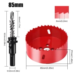15-200mm M42 Bi-Metal Hole Saw Cutter Set Drill Bit For Wood Metal Aluminum Gypsum Board Pipe Hole Drilling Working Tool