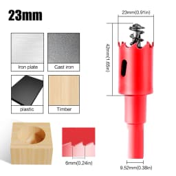 15-200mm M42 Bi-Metal Hole Saw Cutter Set Drill Bit For Wood Metal Aluminum Gypsum Board Pipe Hole Drilling Working Tool