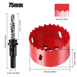 15-200mm M42 Bi-Metal Hole Saw Cutter Set Drill Bit For Wood Metal Aluminum Gypsum Board Pipe Hole Drilling Working Tool