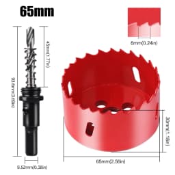 15-200mm M42 Bi-Metal Hole Saw Cutter Set Drill Bit For Wood Metal Aluminum Gypsum Board Pipe Hole Drilling Working Tool