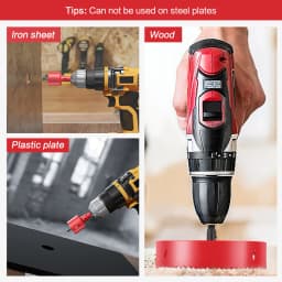 15-200mm M42 Bi-Metal Hole Saw Cutter Set Drill Bit For Wood Metal Aluminum Gypsum Board Pipe Hole Drilling Working Tool