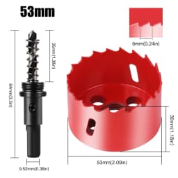 15-200mm M42 Bi-Metal Hole Saw Cutter Set Drill Bit For Wood Metal Aluminum Gypsum Board Pipe Hole Drilling Working Tool