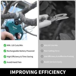 Makita 18V Brushless Cordless Pruning Shears:Perfect Tool for Easy and Accurate Fruit Tree&Branch Trimming in Gardens