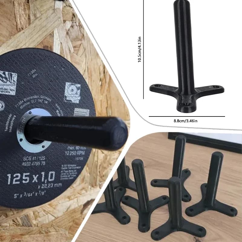 2pcs Wall-Mounted Bracket for 125mm Angle Grinders Space-Saving Tool Storage Rack Heavy-Duty Grinder Support Mount