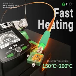 2UUL FD40 Find 210 MINI Chip Heating Glue Removal Station for Mobile Phone IC Chip Adhesive Removing Repair Tool
