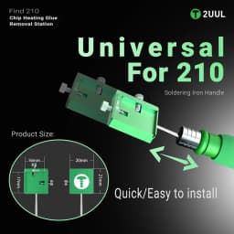 2UUL FD40 Find 210 MINI Chip Heating Glue Removal Station for Mobile Phone IC Chip Adhesive Removing Repair Tool