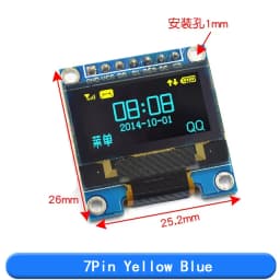 0.96 inch oled IIC Serial White OLED Display Module 128X64 I2C SSD1306 12864 LCD Screen Board For Arduino