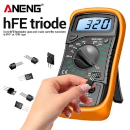 ANENG AN8205C Digital Professional Multimeter AC/DC Voltage Meter HFE Ohm Tester DC Current Temp Meter With LCD Backlight Tester