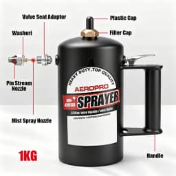 AEROPRO A8416 32oz Refillable Pneumatic Spot Sprayer High Pressure Air Can for Lubricant Mold Release Agent & Auto Maintenance