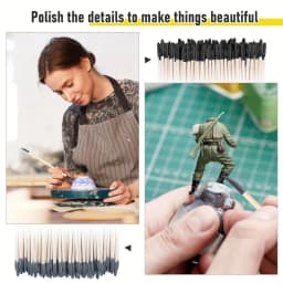 5/10pcs Sanding Sticks,Model Sanding Sticks,Double Head Grit,for Model Building,Fine Parts,Nail Art,Woodworking, Craft Projects