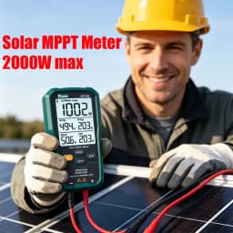 FR705E Solar MPPT Meter 2000W PV Module Maximum Power Analyzer 150V 45A Solar Panel Tester Voc Isc Vmp Imp Photovoltaic Tester