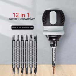 Multifunctional Triangular Plum Blossom Cross Inner Screwdriver Ratchet Screwdriver Set Short Shaped Radish Head High Hardness