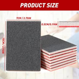 5/10PCS Sanding Sponges 120-1000 Grit Ultra Fine Washable Reusable Wet Dry Sandpaper Blocks for Model Metal and Wood Polishing