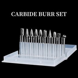 High Quality Carbide Burr Set 10pcs 3mm Shank Double Cut for Dremel Rotary Metal Engraving Grinding Rotary Tool Accessories