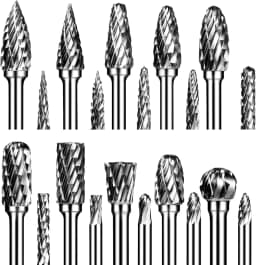 High Quality Carbide Burr Set 10pcs 3mm Shank Double Cut for Dremel Rotary Metal Engraving Grinding Rotary Tool Accessories